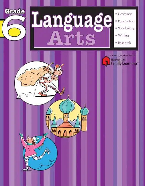 Language Arts: Grade 6 (Flash Kids Harcourt Family Learning) - Paperback