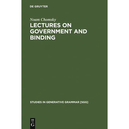 Lectures on Government and Binding: The Pisa Lectures - Hardcover