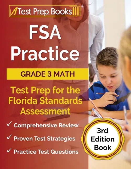 FSA Practice Grade 3 Math Test Prep for the Florida Standards Assessment [3rd Edition Book] - Paperback