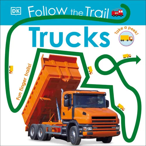 Follow the Trail: Trucks - Board Book