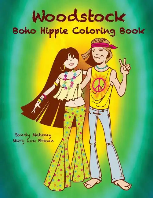 Woodstock Boho Hippie Coloring Book - Paperback