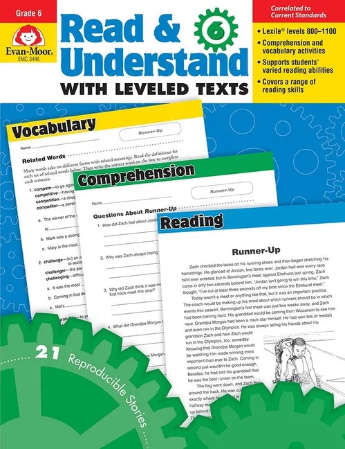 Read and Understand with Leveled Texts, Grade 6 Teacher Resource - Paperback
