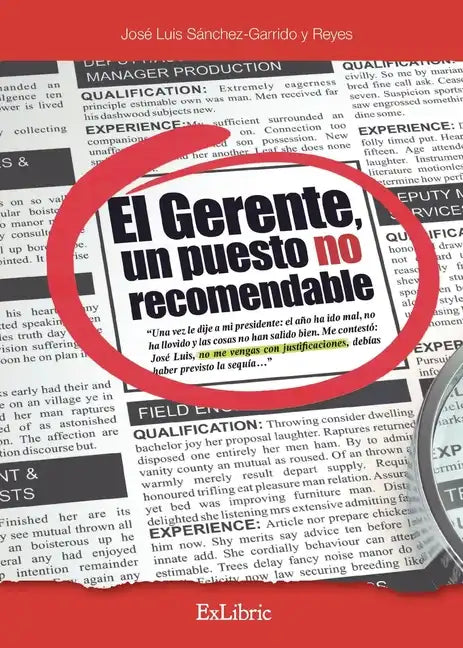 El gerente, un puesto no recomendable - Paperback