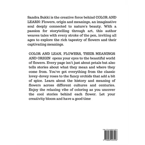 COLOR AND LEARN; Flowers, their meanings and origin - Paperback