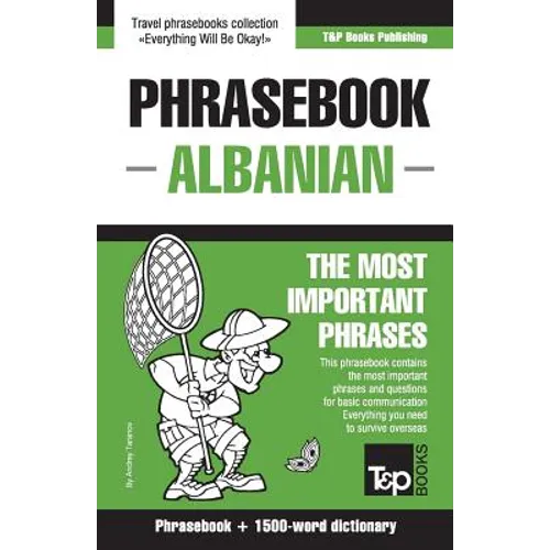 English-Albanian phrasebook and 1500-word dictionary - Paperback
