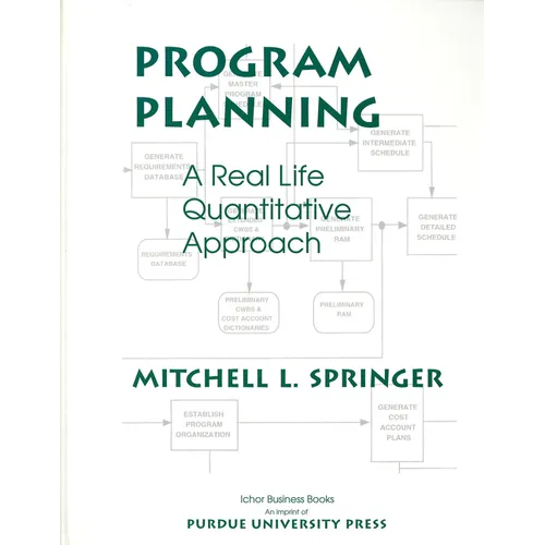 Program Planning: A Real Life Quantitative Approach - Hardcover