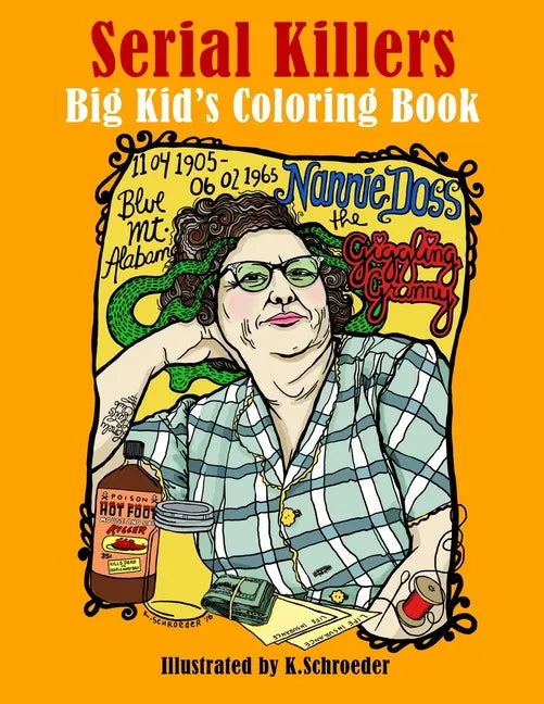 Serial Killers: Adult Coloring Book - Paperback