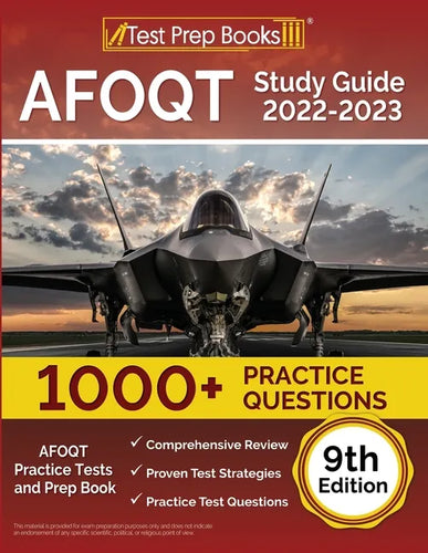 AFOQT Study Guide 2022-2023: AFOQT Practice Tests (1,000+ Questions) and Prep Book [9th Edition] - Paperback