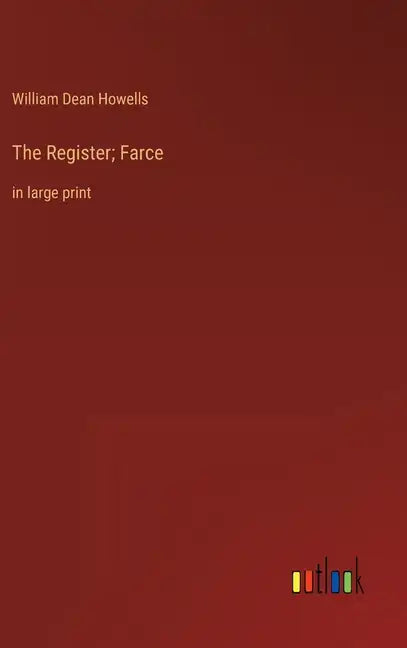 The Register; Farce: in large print - Hardcover