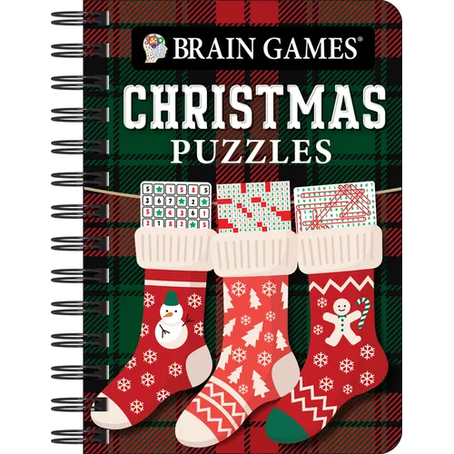 Brain Games - To Go - Christmas Puzzles (Stocking Cover): Volume 3 - Spiral