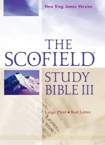 Scofield Study Bible III-NKJV-Large Print - Bonded Leather