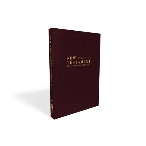 Niv, New Testament with Psalms and Proverbs, Pocket-Sized, Paperback, Burgundy, Comfort Print - Paperback