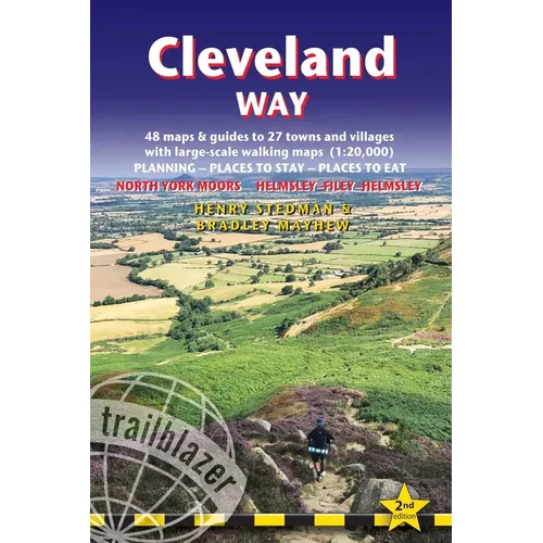 Cleveland Way: British Walking Guide: Helmsley-Filey-Helmsley - 48 Large-Scale Walking Maps (1:20,000) & Guides to 27 Towns & Villages - Planning, Pla - Paperback