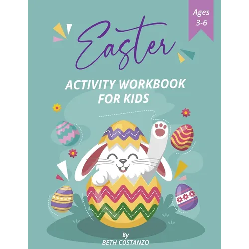 Pre-K, Kindergarten Easter Activity Workbook for Kids! Ages 3-6 - Paperback