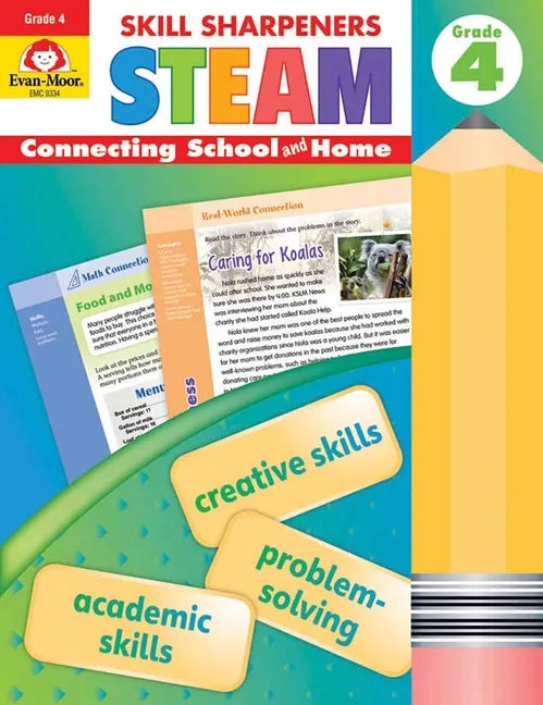 Skill Sharpeners: Steam, Grade 4 Workbook - Paperback