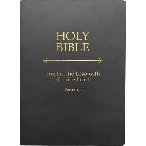 KJV Holy Bible, Trust in the Lord Life Verse Edition, Large Print, Black Ultrasoft: (Red Letter, 1611 Version) - Imitation Leather