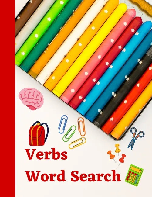 Verbs Word Search: English grammar puzzle activity book - Paperback