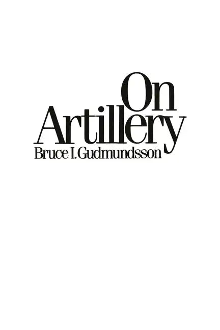 On Artillery - Hardcover