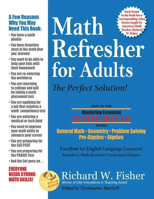Math Refresher for Adults: The Perfect Solution - Paperback