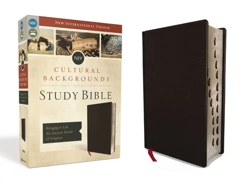 NIV, Cultural Backgrounds Study Bible, Indexed, Bonded Leather: Bringing to Life the Ancient World of Scripture - Bonded Leather