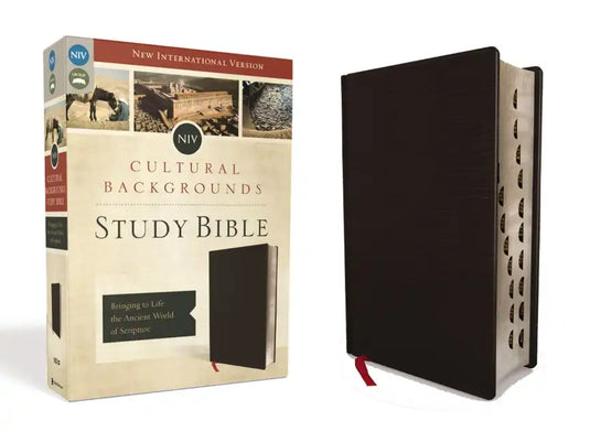 NIV, Cultural Backgrounds Study Bible, Indexed, Bonded Leather: Bringing to Life the Ancient World of Scripture - Bonded Leather