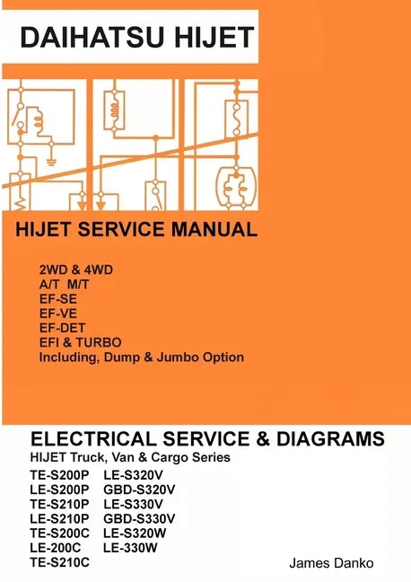 Daihatsu Hijet English Electrical Service Manual S200P S210P S320V S330V - Paperback