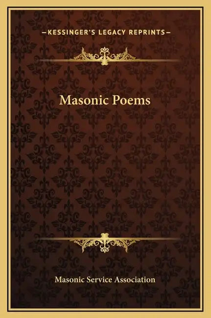 Masonic Poems - Hardcover