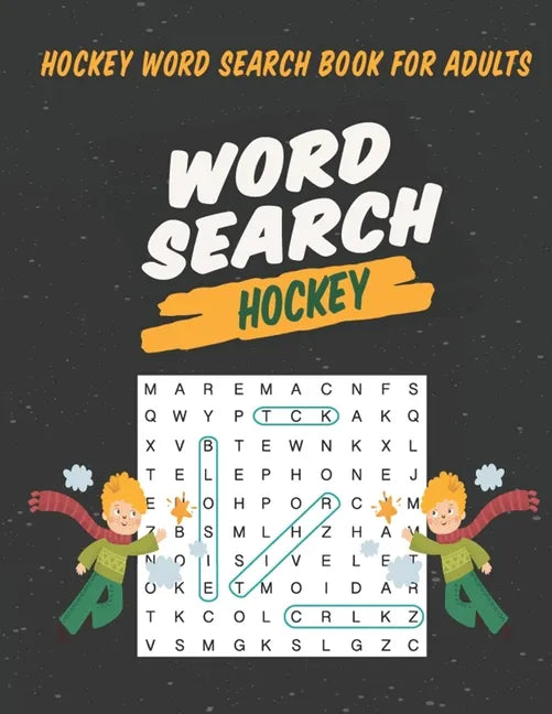 Hockey Word Search Book For Adults: Large Print Puzzle For Adults & Seniors - Paperback