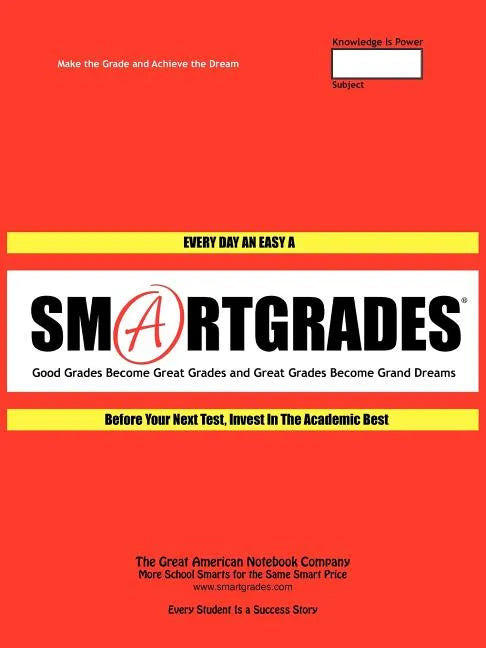 SMARTGRADES School Notebooks with Study Skills 2N1: Class Notes & Test Review Notes: 