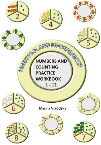 Preschool and Kindergarten Numbers and Counting Practice Workbook 1-12 - Paperback