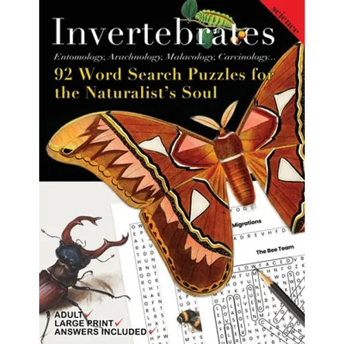 Invertebrates: Word Searches and Games for the Naturalist's Soul - Paperback
