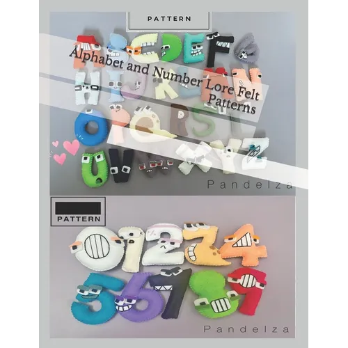Alphabet and Number Lore Felt Patterns - Paperback