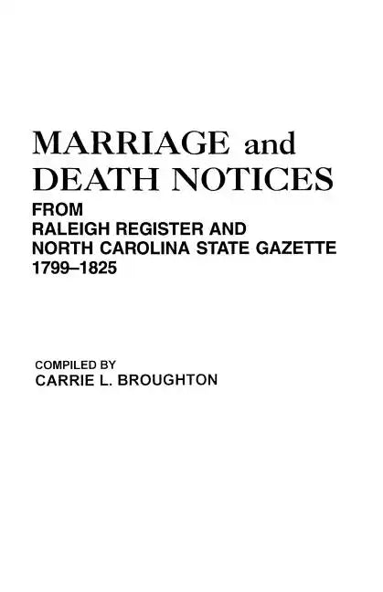 Marriage and Death Notices from 