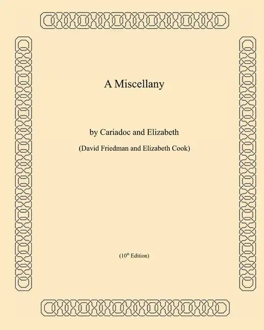 A Miscellany - Paperback