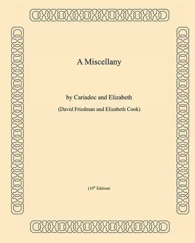 A Miscellany - Paperback