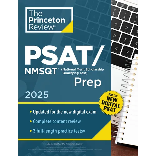 Princeton Review PSAT/NMSQT Prep, 2025: 3 Practice Tests + Review + Online Tools for the Digital PSAT - Paperback