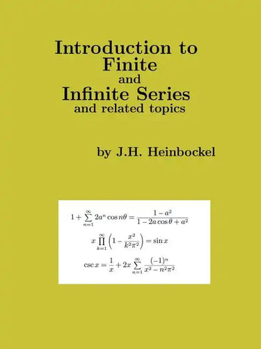 Introduction to Finite and Infinite Series and Related Topics - Paperback