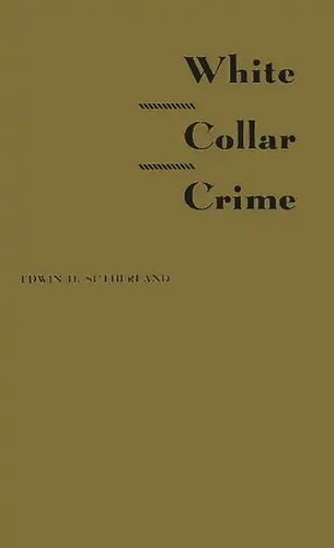 White Collar Crime - Hardcover