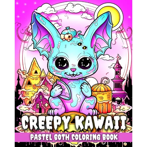 Creepy Kawaii Pastel Goth Coloring Book: Kawaii Coloring Pages with Pastel Goth Creepy Designs - Paperback