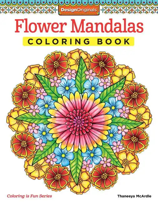 Flower Mandalas Coloring Book - Paperback