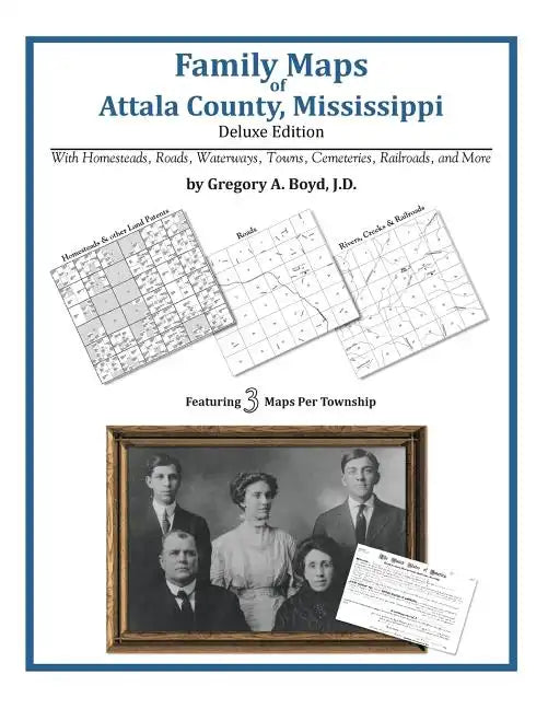 Family Maps of Attala County, Mississippi - Paperback