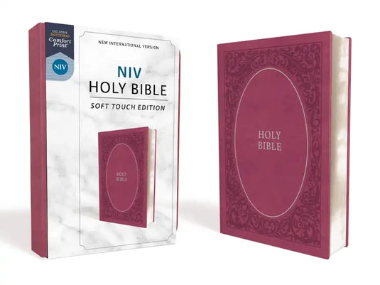 NIV, Holy Bible, Soft Touch Edition, Imitation Leather, Pink, Comfort Print - Imitation Leather