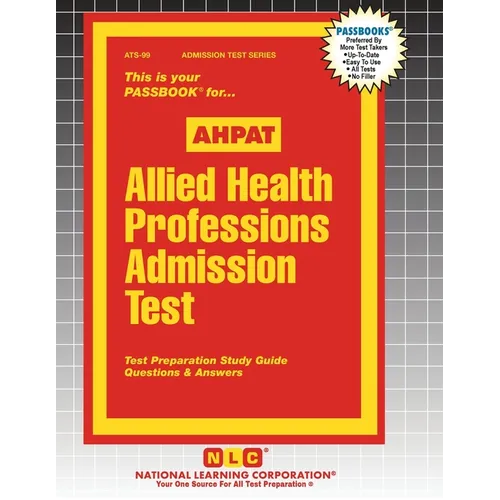 Allied Health Professions Admission Test (AHPAT) - Paperback
