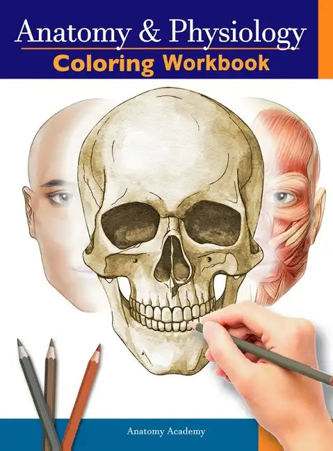 Anatomy and Physiology Coloring Workbook: The Essential College Level Study Guide Perfect Gift for Medical School Students, Nurses and Anyone Interest - Hardcover