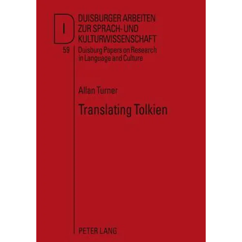 Translating Tolkien: Philological Elements in 