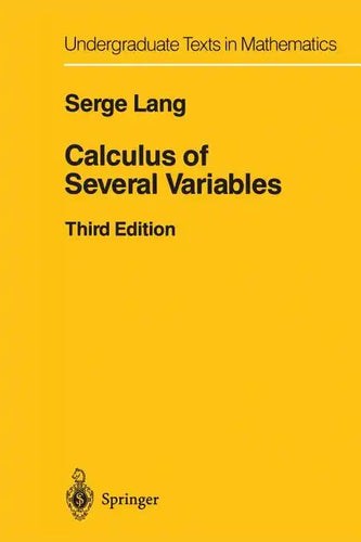 Calculus of Several Variables - Paperback
