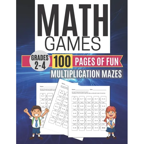 Math Games MULTIPLICATION MAZES 100 Pages of Fun Grades 2-4 - Paperback