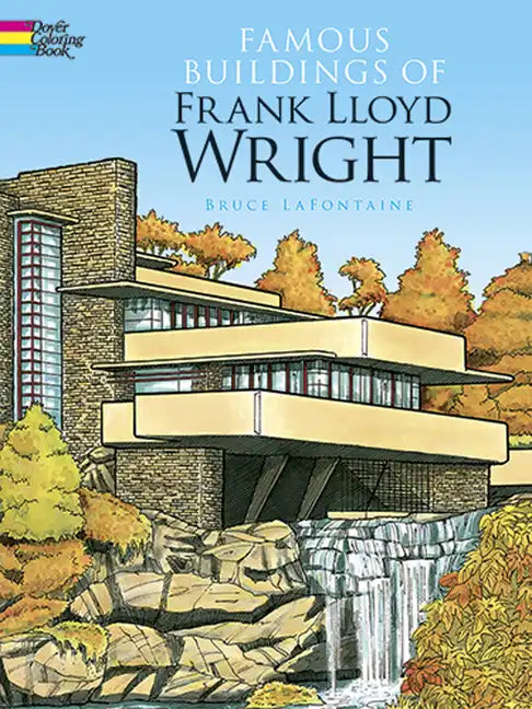 Famous Buildings of Frank Lloyd Wright Coloring Book - Paperback