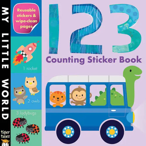 123 Counting Sticker Book - Paperback