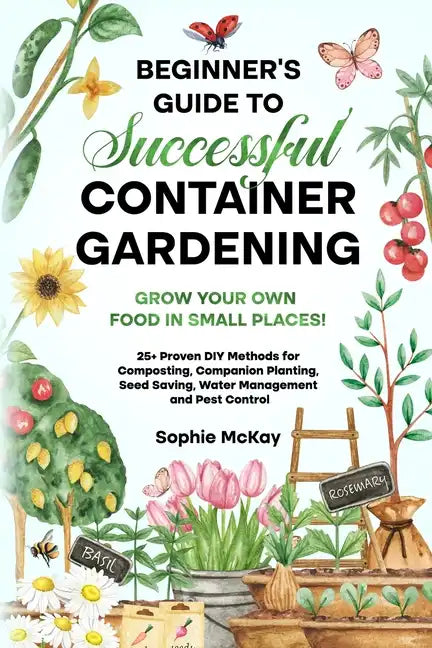 Beginner's Guide to Successful Container Gardening: Grow Your Own Food in Small Places! 25+ Proven DIY Methods for Composting, Companion Planting, See - Paperback